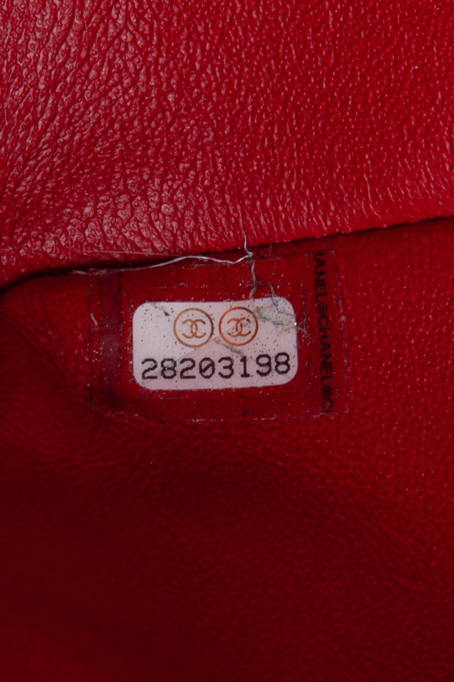 CHANEL Aged Calfskin Quilted 2.55 Reissue Mini Flap Red
