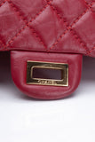 CHANEL Aged Calfskin Quilted 2.55 Reissue Mini Flap Red