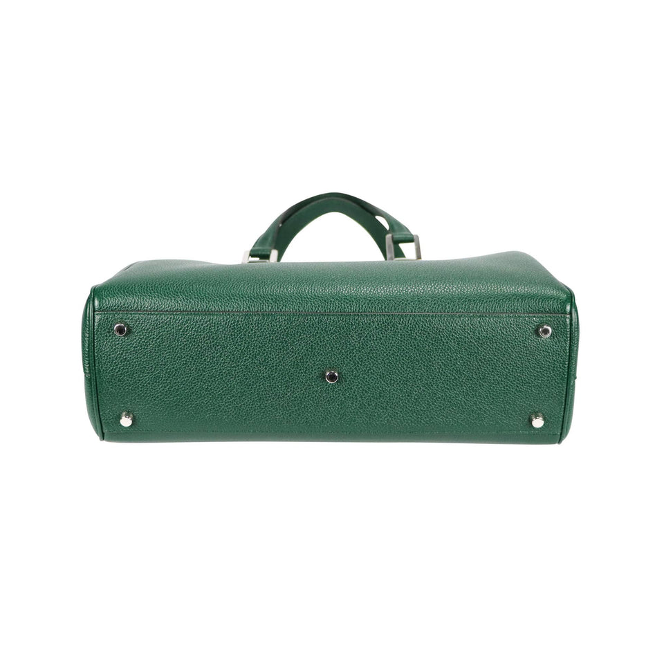 Gucci Zumi Handbag Dark Green Grained Leather