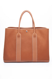 HERMES Fauve Gold Garden Party 49 Voyage Travel Bag