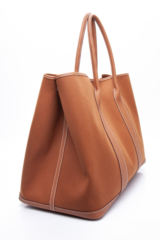 HERMES Fauve Gold Garden Party 49 Voyage Travel Bag