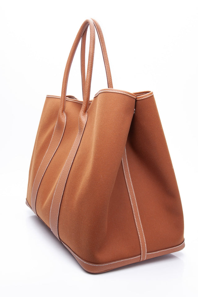 HERMES Fauve Gold Garden Party 49 Voyage Travel Bag