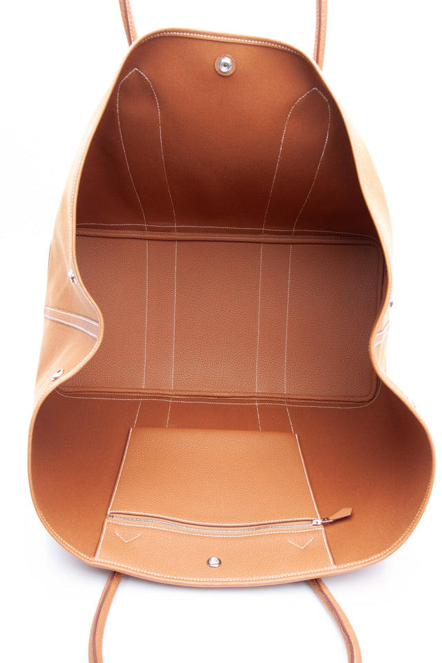 HERMES Fauve Gold Garden Party 49 Voyage Travel Bag