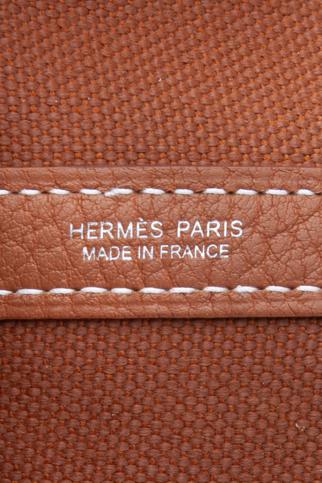 HERMES Fauve Gold Garden Party 49 Voyage Travel Bag