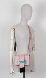 PRADA Calf Plex Ribbon Bag Dusty Rose