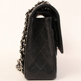 CHANEL Around 2000 Made Caviar Skin Classic Flap Chain Bag 25Cm Black