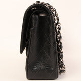 CHANEL Around 2000 Made Caviar Skin Classic Flap Chain Bag 25Cm Black