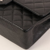CHANEL Around 2000 Made Caviar Skin Classic Flap Chain Bag 25Cm Black
