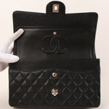 CHANEL Around 2000 Made Caviar Skin Classic Flap Chain Bag 25Cm Black