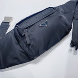 No.3745-Prada Nylon & Saffiano Leather Belt Bag