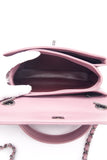 CHANEL Mauve Pink Lambskin Quilted Trendy CC Top Handle Flap Crossbody Bag
