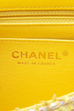 CHANEL Yellow Tweed Quilted 2.55 Reissue Mini Flap Bag