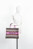 CHRISTIAN DIOR Book Tote Large Green Purple