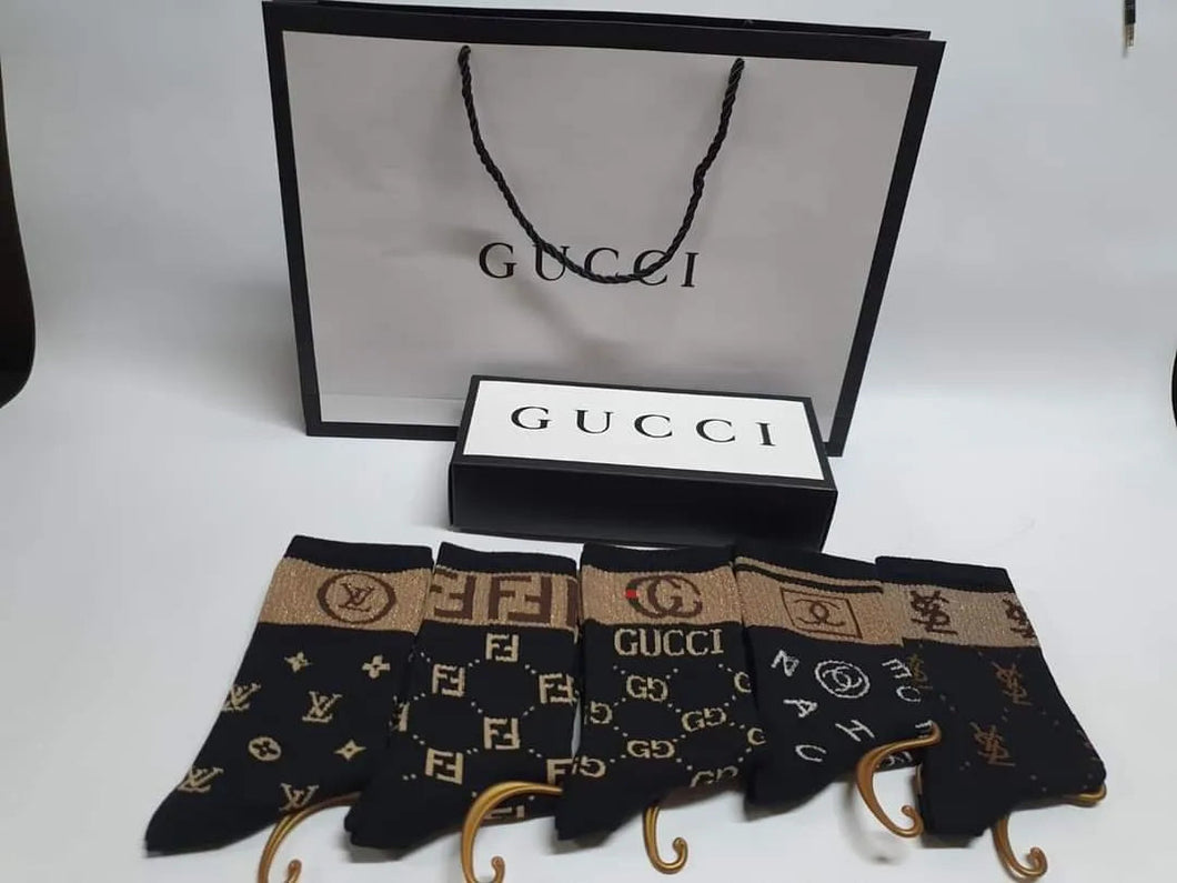 Lv , Fendi , Gucci , Chanel,  Ysl Socks