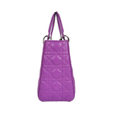 Dior Lady Dior Medium Purple Cannage Sillver