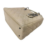 Dior Lady Dior Medium Beige Cannage Lambskin Gold