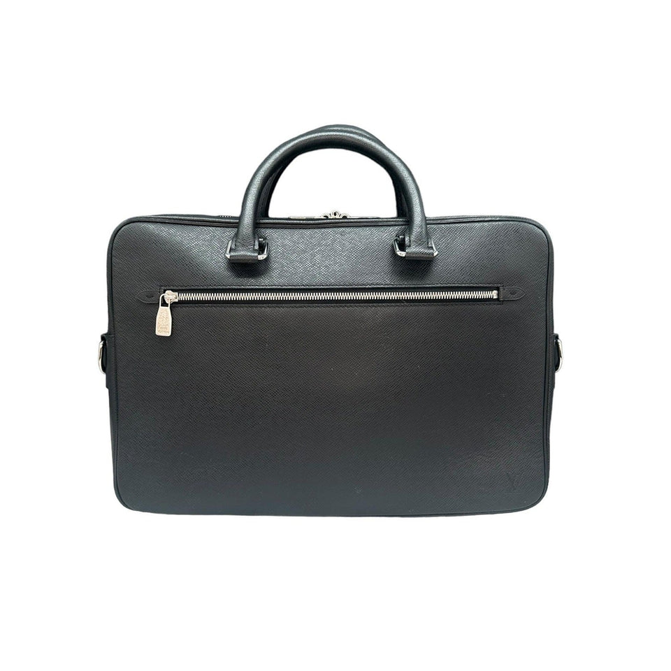 Louis Vuitton Porto Document Business Taiga Black Bag M30643