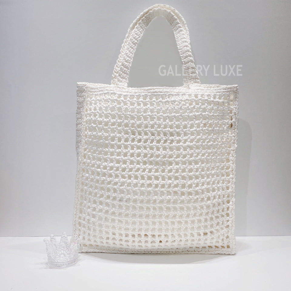 No.3384-Prada Raffia Tote Bag (Unused / 未使用品)