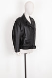 PRADA Biker Jacket Leather Black