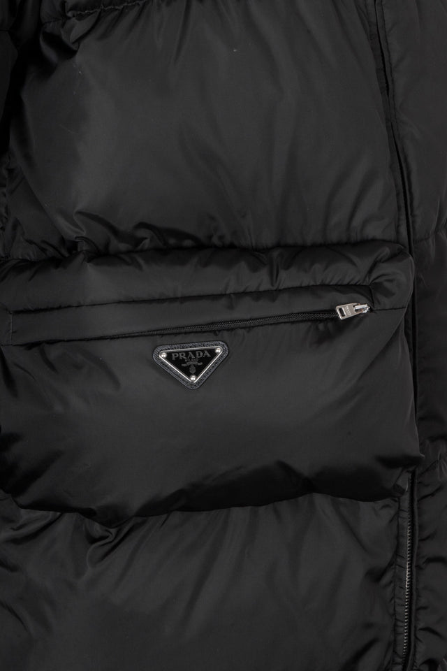 PRADA Re-Nylon Down Coat Black
