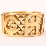 CHANEL 1997 Made Matelasse Stitch Logo Bangle
