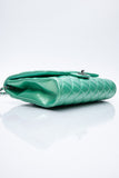 CHANEL Timeless Clutch On Chain Patent Leather Green