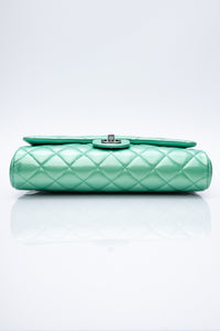CHANEL Timeless Clutch On Chain Patent Leather Green