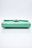 CHANEL Timeless Clutch On Chain Patent Leather Green