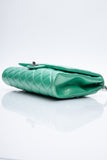 CHANEL Timeless Clutch On Chain Patent Leather Green