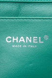 CHANEL Timeless Clutch On Chain Patent Leather Green