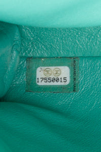 CHANEL Timeless Clutch On Chain Patent Leather Green
