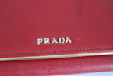 Prada Red Long Wallet