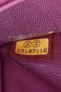 CHANEL Magenta Tweed Flap Shoulder Bag