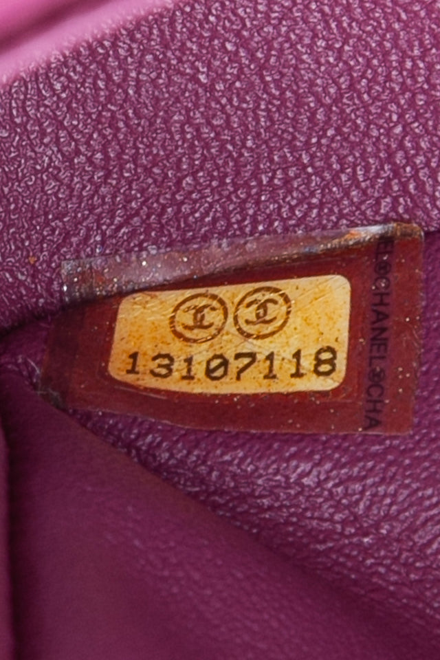 CHANEL Magenta Tweed Flap Shoulder Bag
