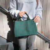 Prada Canapa Mini Canvas 2Way Bag Shoulder Bag Green B2439G