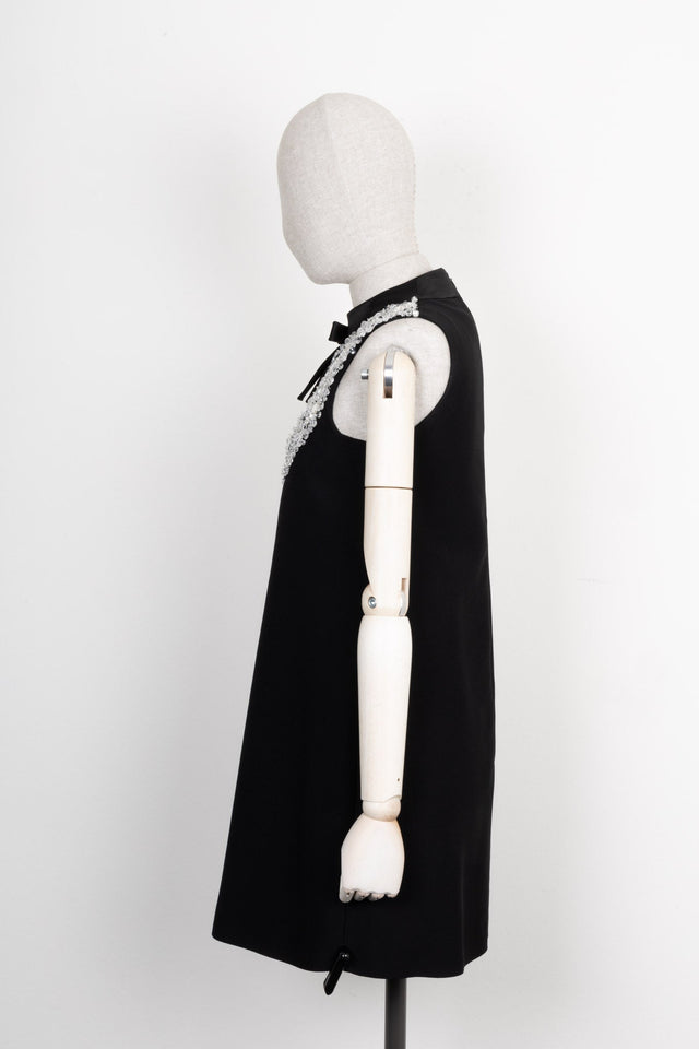 PRADA Crystal Embellished Dress Black