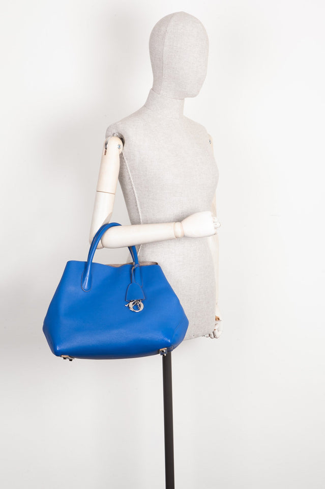 CHRISTIAN DIOR Open Bar Tote Large Blue