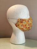 Hermes Vintage Handmade Ciels Byzantins Silk Scarf Face Mask