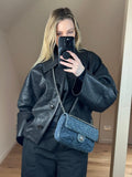 Chanel Blue Denim Camellia Embroidered CC Flap Bag