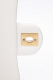 CHANEL White Metal Quilted Lambskin Leather Mini Top Handle Square Flap Bag