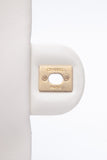 CHANEL Small Cream Crystal Pearls Chain Quilted Calfskin Flap Bag
