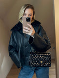 Vintage Chanel Classic Double Flap Bag Medium Black Patent Leather With 24K Gold Plated Hardware