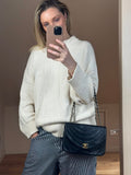 Vintage Chanel Black Single Flap with 24k gold plated hardware