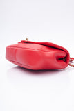 CHANEL Medium in The Loop Red Quilted Lambskin Leather Flap Bag