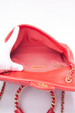 CHANEL Medium in The Loop Red Quilted Lambskin Leather Flap Bag