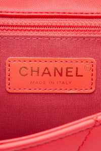 CHANEL Medium in The Loop Red Quilted Lambskin Leather Flap Bag