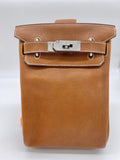 Hermes Hac A Dos Fauve Barenia Faubourg Backpack Palladium Hardware