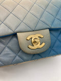 Chanel Blue Degrade Mini Square Classic Flap