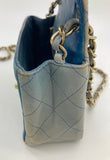 Chanel Blue Degrade Mini Square Classic Flap