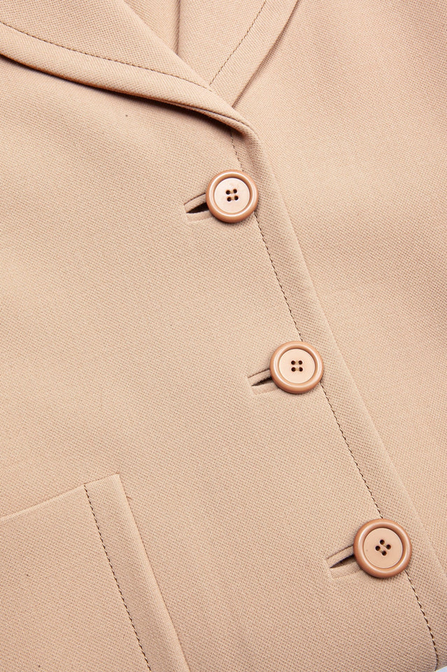 PRADA Sleeveless Coat Beige